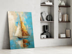 Sailing Glass Wall Art || Designer Collection