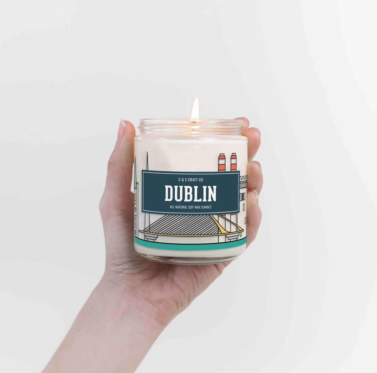 Dublin Skyline Candle — Choose Your Size and Scent