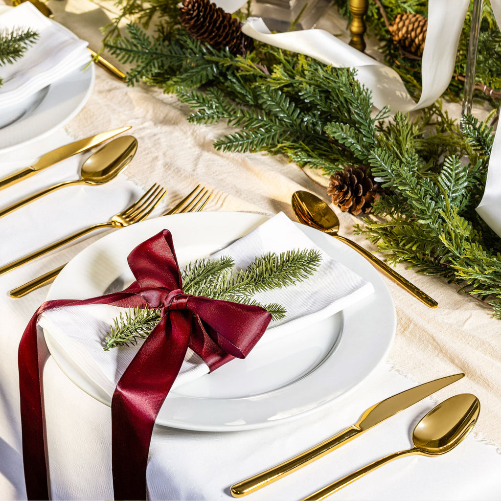 Emilia Mirror Finished 18/10 Stainless Steel 20-Piece Flatware Set — Select Your Finish Color