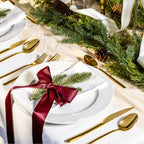 Emilia Mirror Finished 18/10 Stainless Steel 20-Piece Flatware Set — Select Your Finish Color