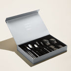 Emilia Mirror Finished 18/10 Stainless Steel 20-Piece Flatware Set — Select Your Finish Color