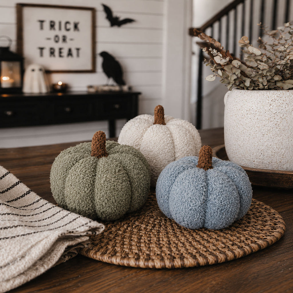 Handmade Plush Cotton Filled Blair Pumpkin — Select Your Color and Size