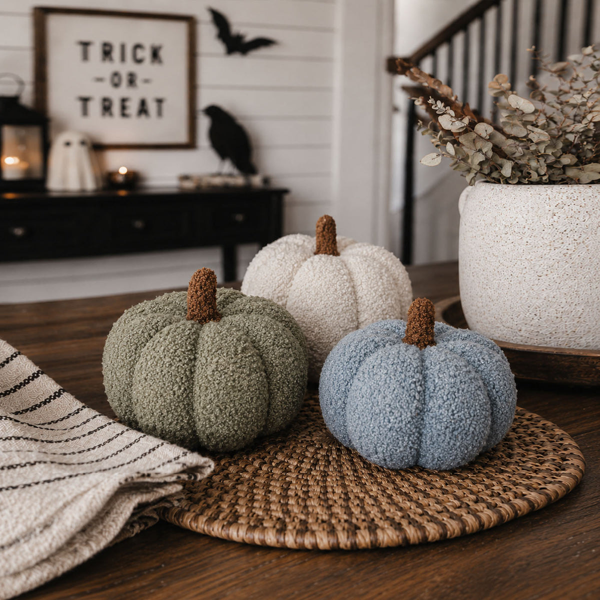 Handmade Plush Cotton Filled Blair Pumpkin — Select Your Color and Size