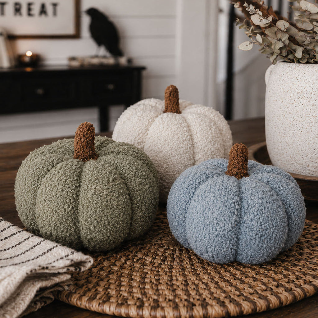 Handmade Plush Cotton Filled Blair Pumpkin — Select Your Color and Size