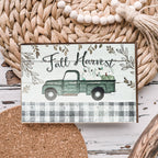 Handmade Wooden "Fall Harvest" Sign