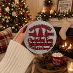 Wooden "Farm Fresh Christmas Trees..." Christmas Ornament — Select Your Color
