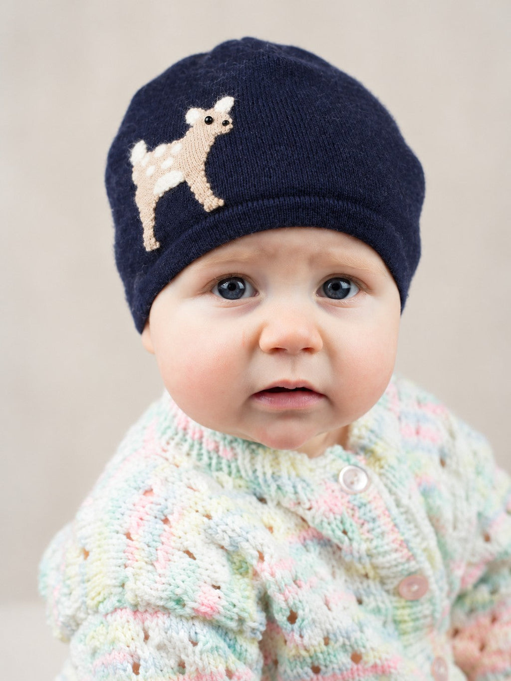 Fawn Cashmere Hat - Baby — Select Your Color