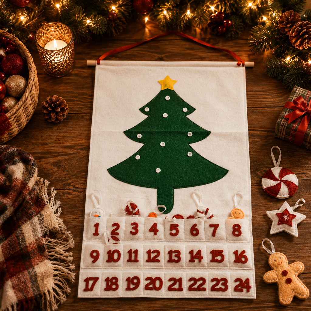 Handmade Felt Christmas Advent Calendar