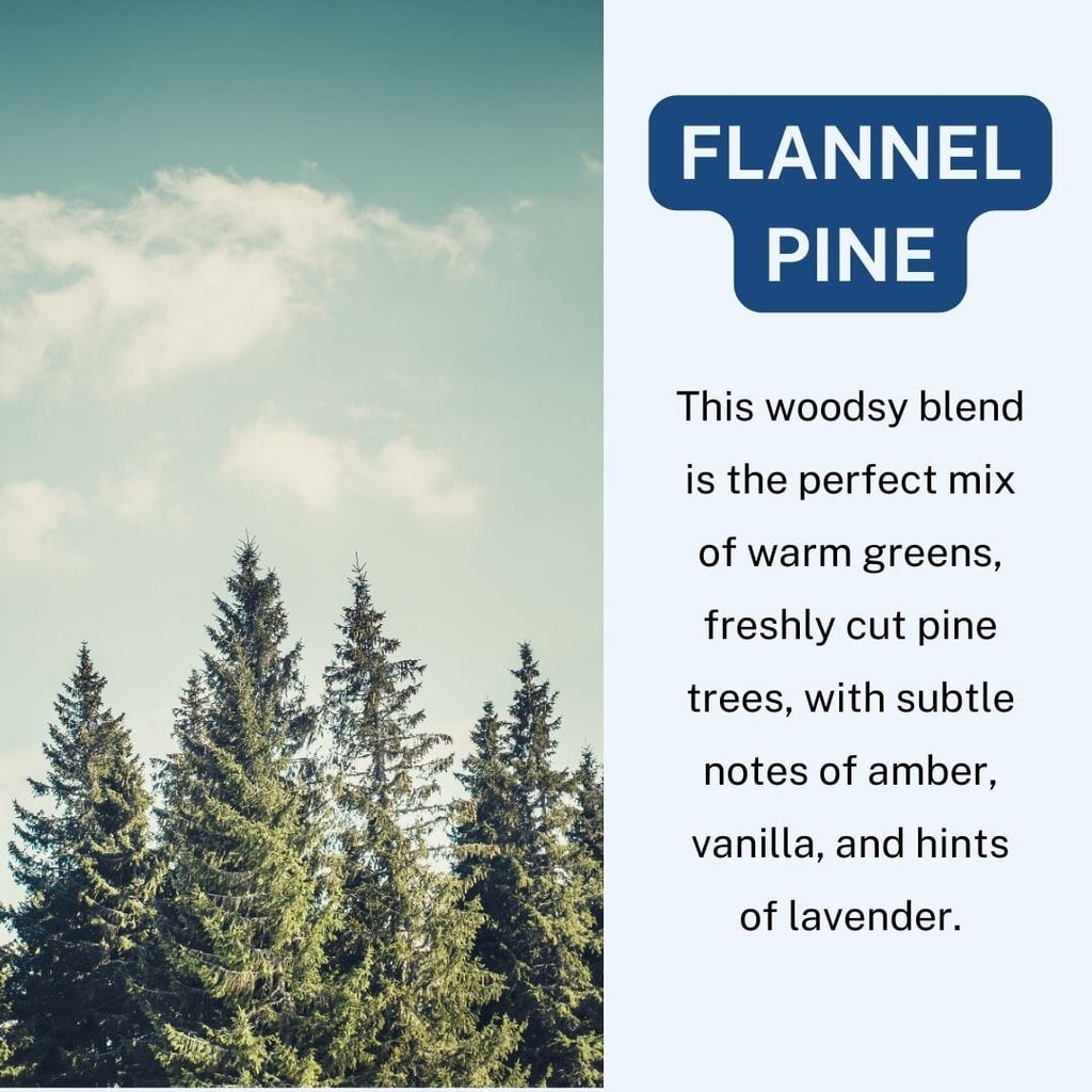 Flannel Pine Scented Hanging Refillable Car Freshener Diffuser