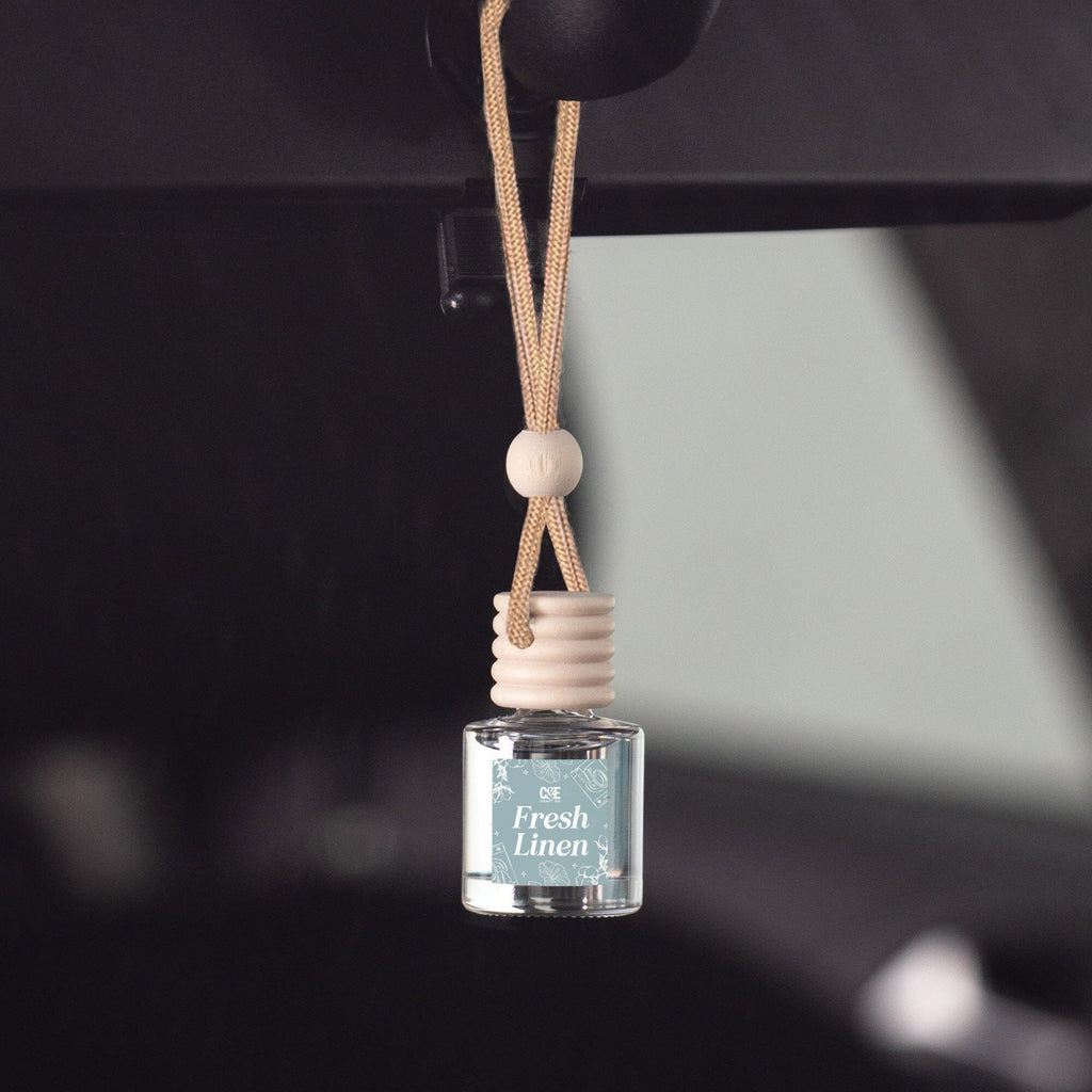 Fresh Linen Scented Hanging Refillable Car Freshener Diffuser