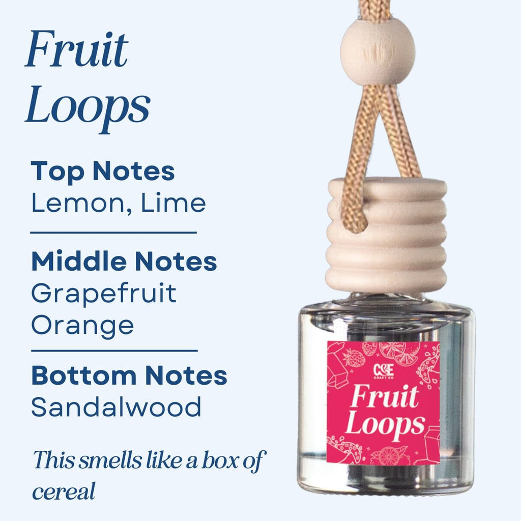 Fruit Loops Scented Hanging Refillable Car Freshener Diffuser