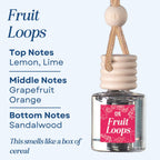 Fruit Loops Scented Hanging Refillable Car Freshener Diffuser