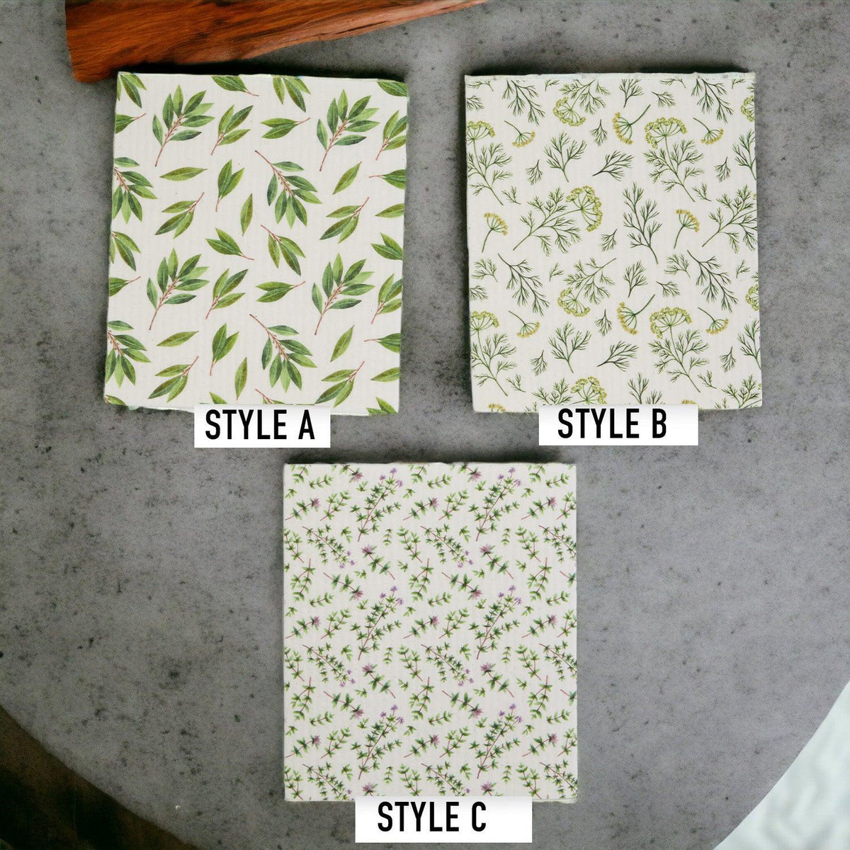 Herb Garden  Multipurpose Biodegradable Eco Kitchen Cloth — Select Your Style