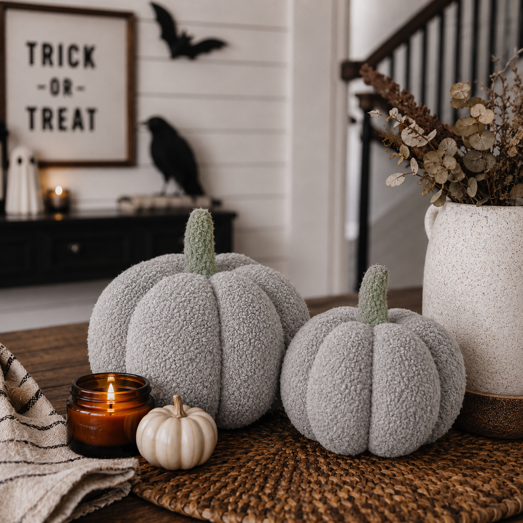 Handmade Plush Cotton Filled Blair Pumpkin — Select Your Color and Size