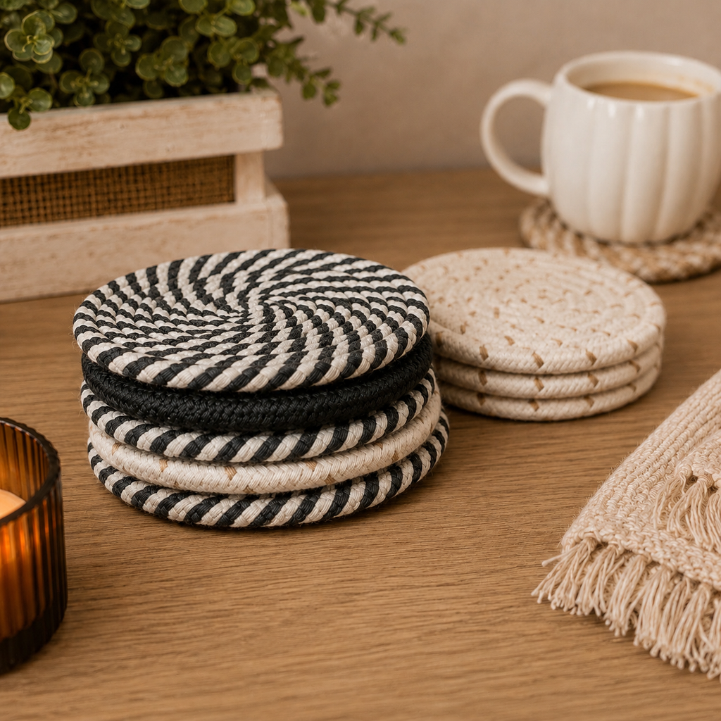Fall Fabric Coasters — Select Your Pack & Color Story