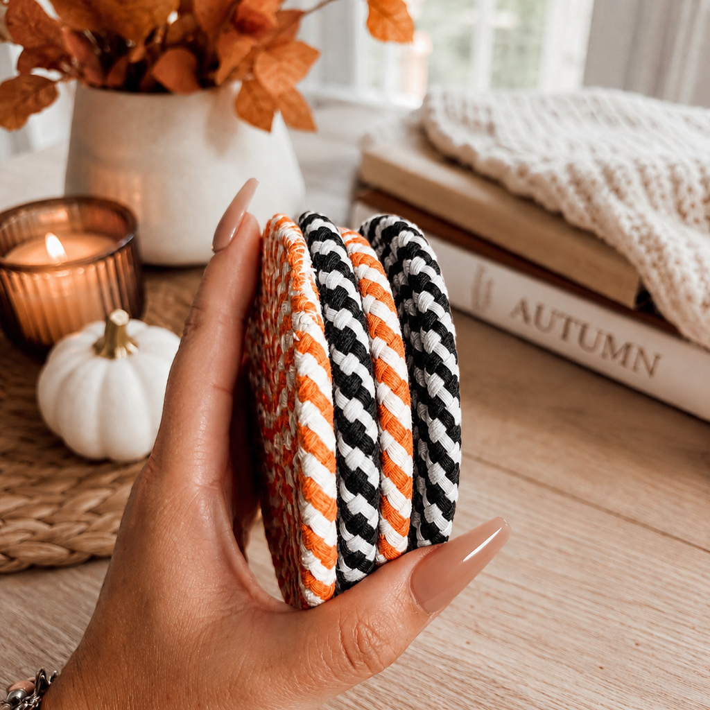 Fall Fabric Coasters — Select Your Pack & Color Story