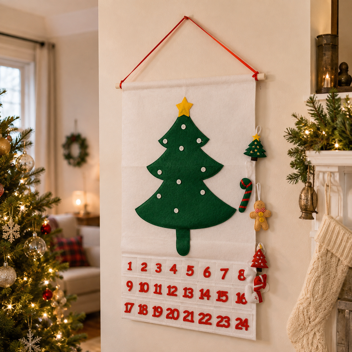 Handmade Felt Christmas Advent Calendar
