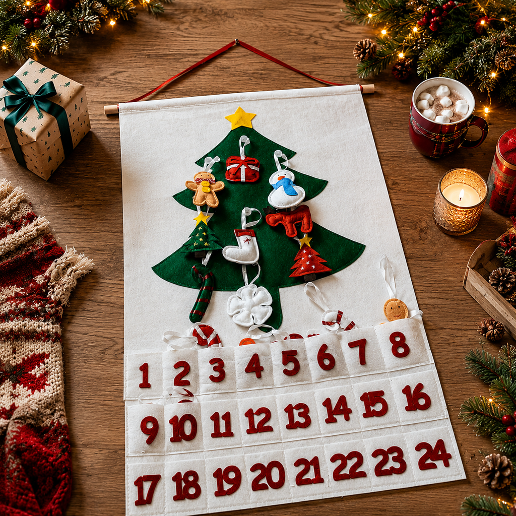 Handmade Felt Christmas Advent Calendar