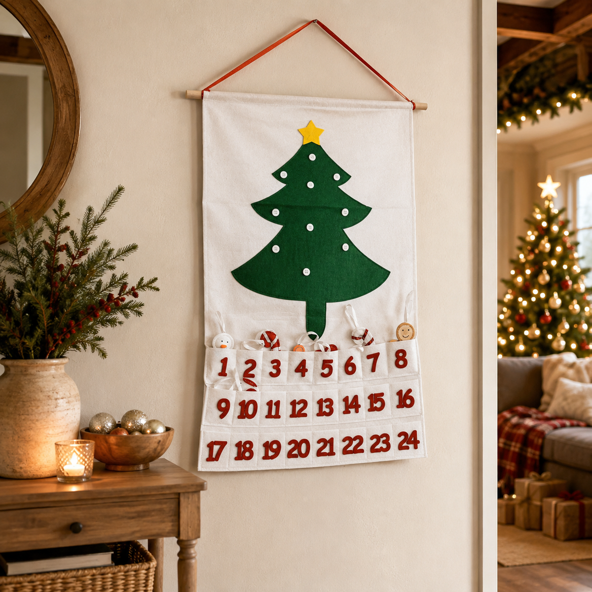 Handmade Felt Christmas Advent Calendar