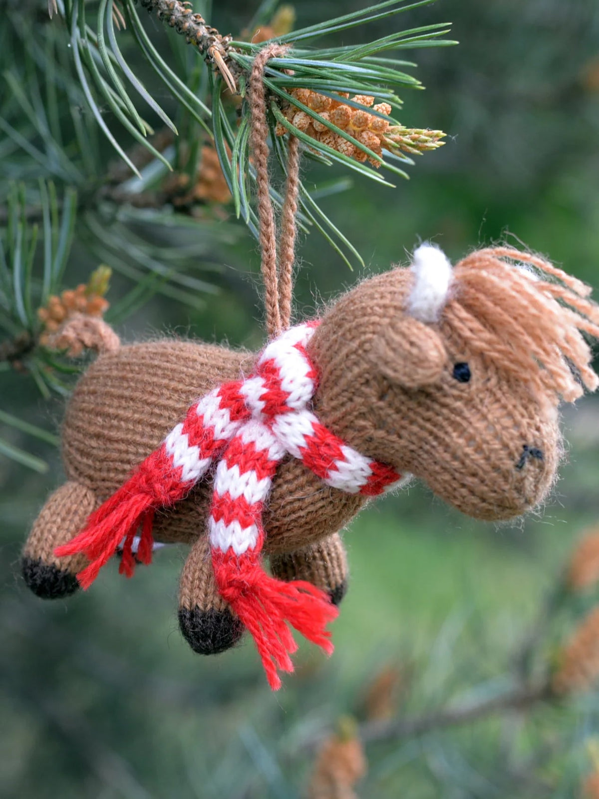 Softie Handknit Highland Cow Ornament — Select Your Color