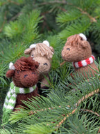 Softie Handknit Highland Cow Ornament — Select Your Color