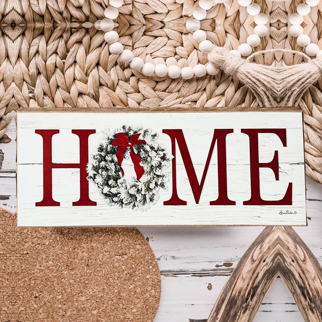 Handmade Wooden "Home" Christmas Sign