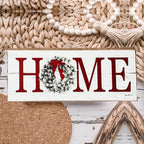 Handmade Wooden "Home" Christmas Sign