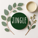Minimalist Christmas Premium Ceramic Coasters with Cork Back — Select Your Pack & Color
