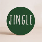Minimalist Christmas Premium Ceramic Coasters with Cork Back — Select Your Pack & Color
