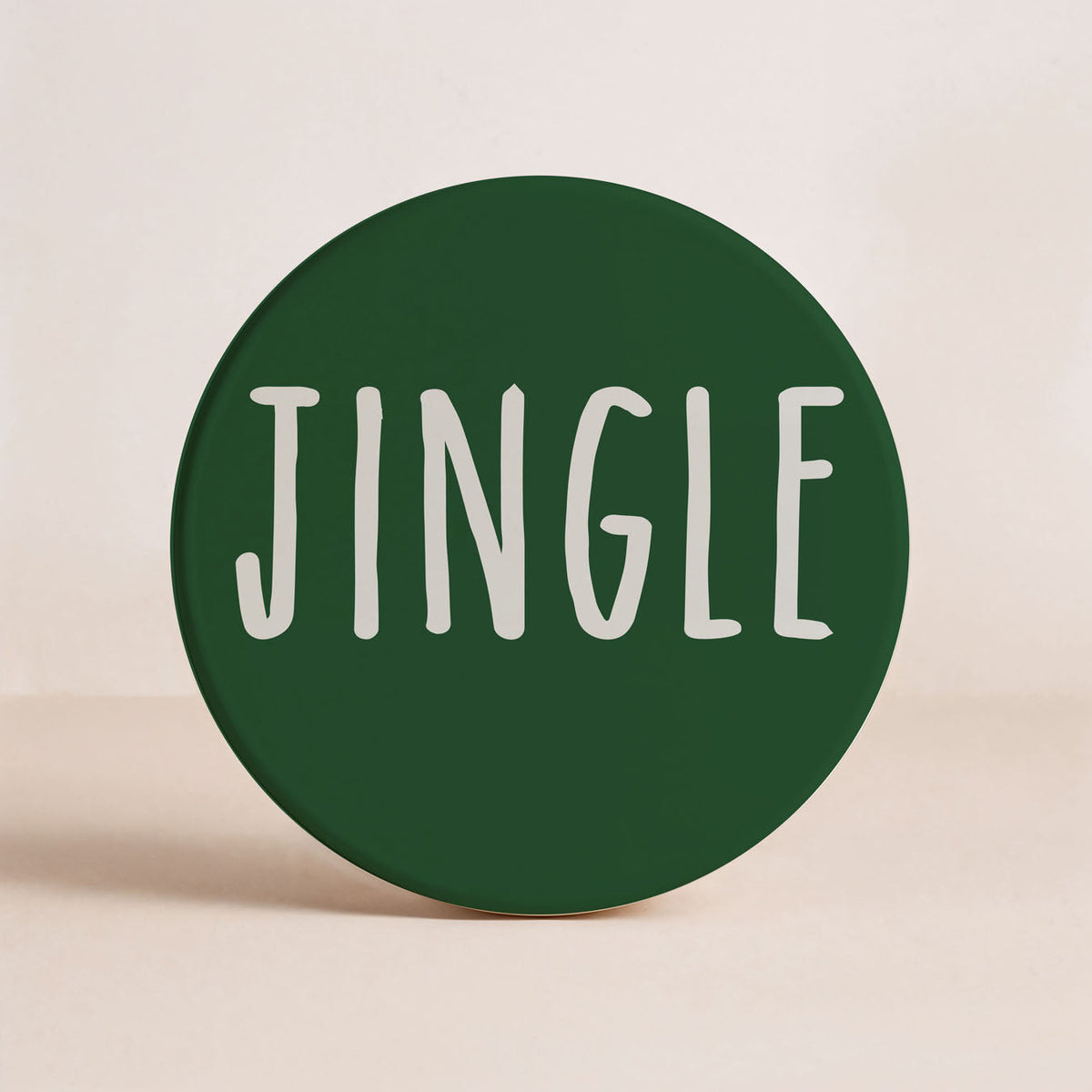 Minimalist Christmas Premium Ceramic Coasters with Cork Back — Select Your Pack & Color