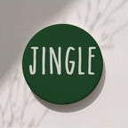 Minimalist Christmas Premium Ceramic Coasters with Cork Back — Select Your Pack & Color