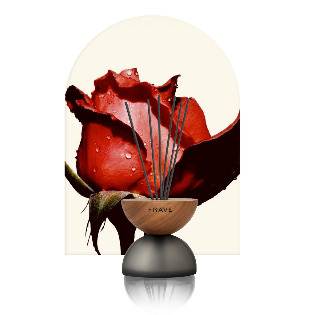 Breath Wood Frosted Glass Reed Diffuser with Aroma Oil