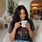 "Kisses 25 Cents XOXO" Campfire Style Ceramic Mug