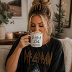 "Kisses 25 Cents XOXO" Campfire Style Ceramic Mug