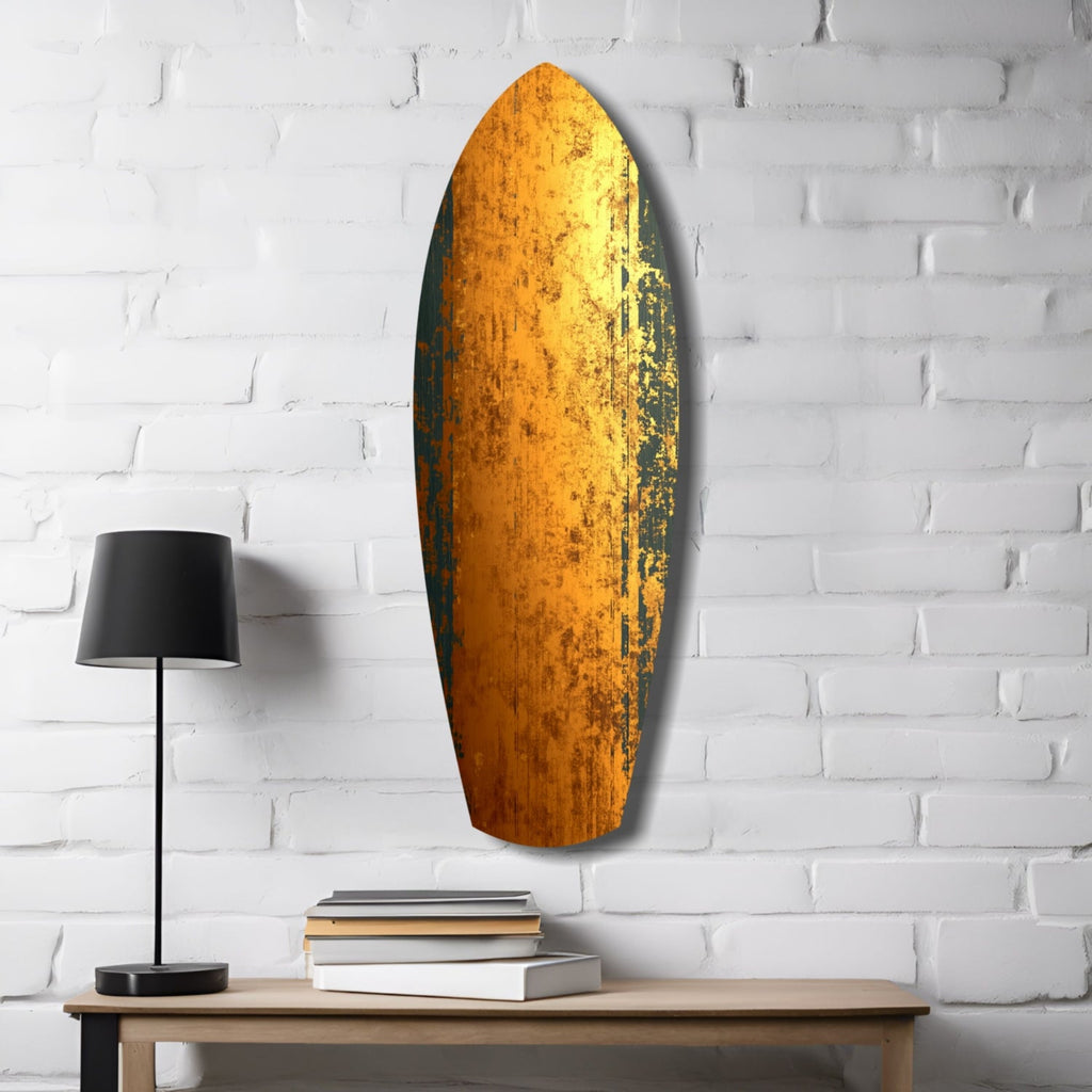 Golden Plate Glass Wall Art