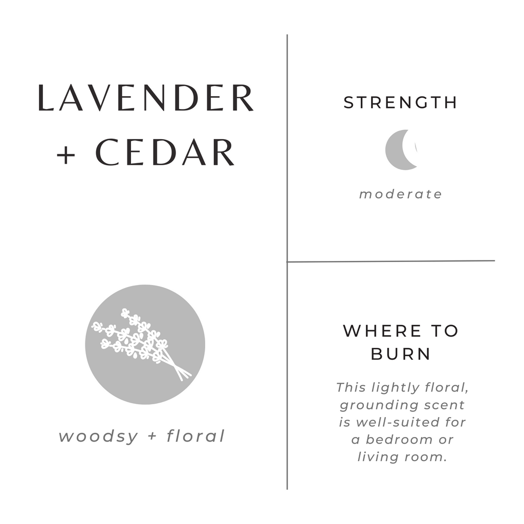 Lavender + Cedar Candle