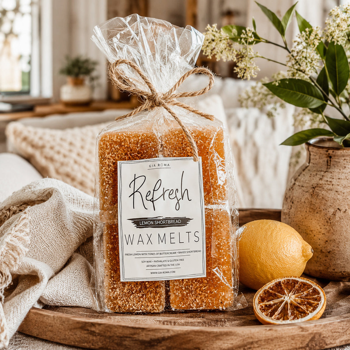 Lemon Shortbread XL Wax Melts — Select Your Label
