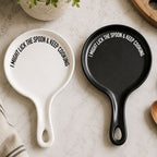 " I Might Lick the Spoon & Keep Cooking" Spoon Rest & Wooden Spoon — Select Your Color & Spoon