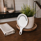 " I Might Lick the Spoon & Keep Cooking" Spoon Rest & Wooden Spoon — Select Your Color & Spoon