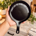 " I Might Lick the Spoon & Keep Cooking" Spoon Rest & Wooden Spoon — Select Your Color & Spoon