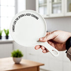 " I Might Lick the Spoon & Keep Cooking" Spoon Rest & Wooden Spoon — Select Your Color & Spoon