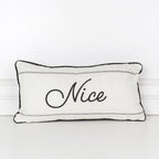 Naughty or Nice Double Sided Pillow