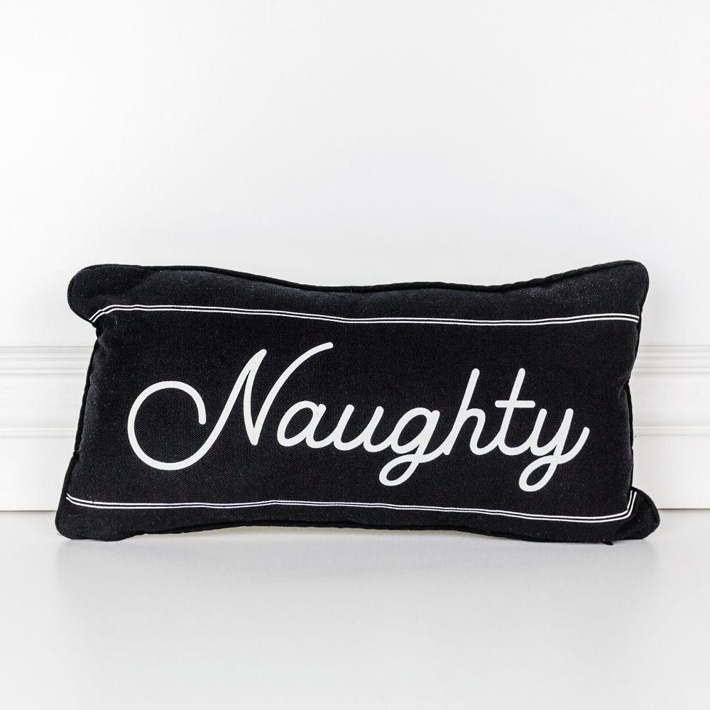 Naughty or Nice Double Sided Pillow