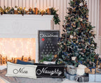 Naughty or Nice Double Sided Pillow