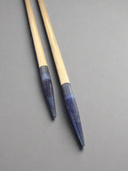 Purple Glitter Resin & Maple Knitting Needles — Choose Your Size