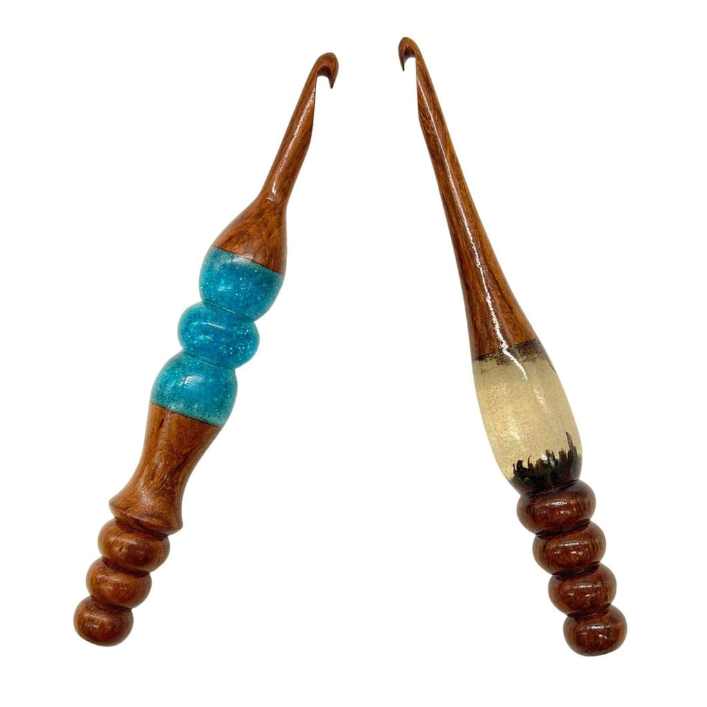 Sparkle Rosewood Crochet Hook — Choose Your Size