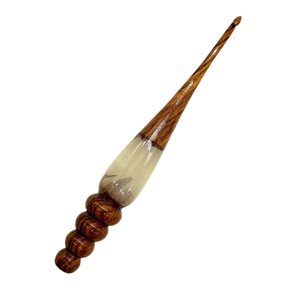 Sparkle Rosewood Crochet Hook — Choose Your Size