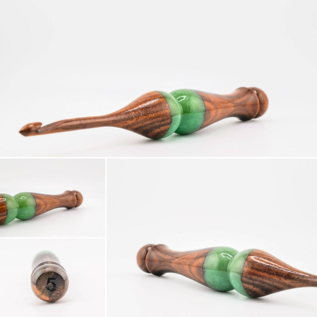 Sparkle Rosewood Crochet Hook — Choose Your Size
