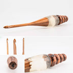 Sparkle Rosewood Crochet Hook — Choose Your Size
