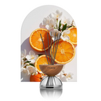 Breath Wood Transparent Glass Reed Diffuser with Aroma Oil